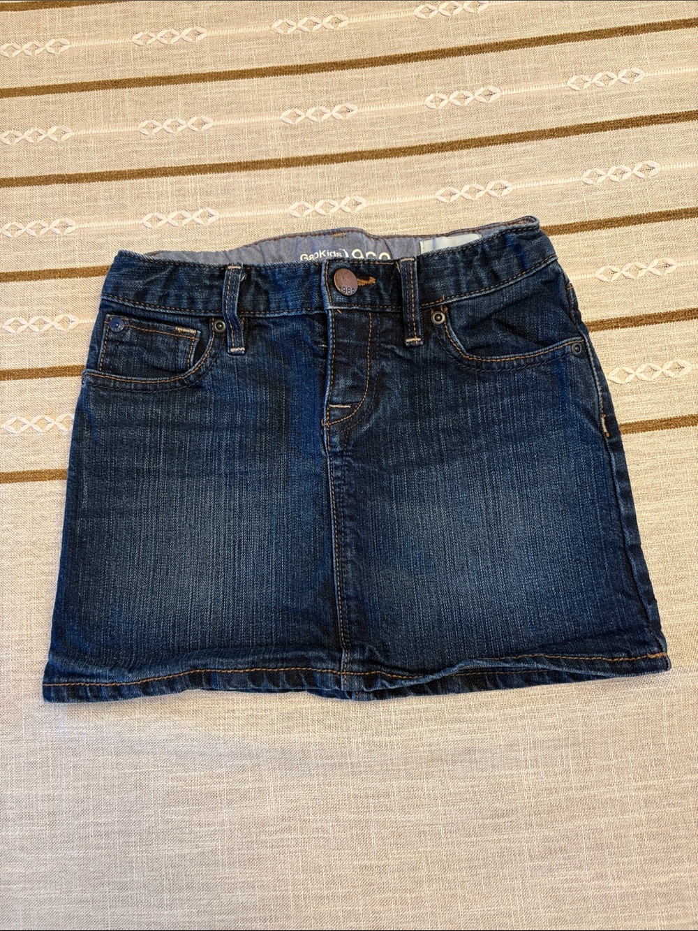 GAP Girls Blue Denim A-Line Skirt
